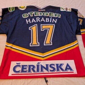 Game Worn Rytieri HKM Harabin #17 Zvolen Slovakia Slovak Extraliga